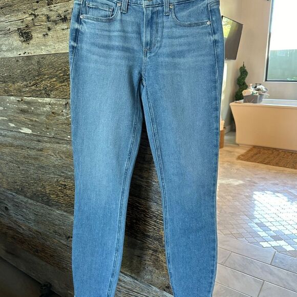 PAIGE Verdugo Ankle Mid-Rise Ultra Skinny in Sensational - Picture 2 of 9